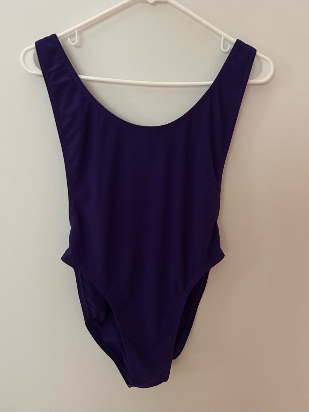 DKNY Deep Purple High Cut Swimsuit- Size Small